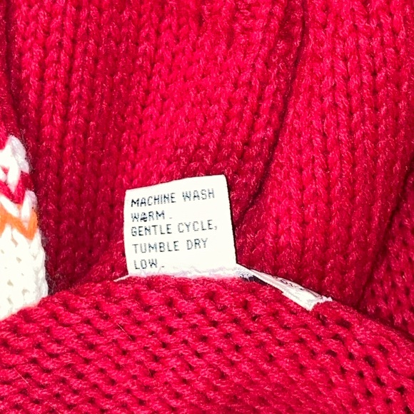 Vintage embroidered folk southwestern colorful sweater 100% acrylic large Korea - Picture 11 of 11